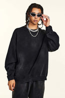 Gradient Fleece Crewneck Sweatshirt - Black