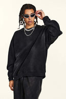 Gradient Fleece Crewneck Sweatshirt - Black