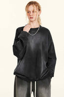 Gradient Fleece Crewneck Sweatshirt - Dark Gray