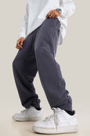 Vintage Wash Relaxed Cuffed Sweatpants - Grape Purple