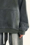 Heavyweight Washed Gradient Hoodie - Dark Gray