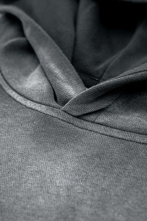 Heavyweight Washed Gradient Hoodie - Dark Gray