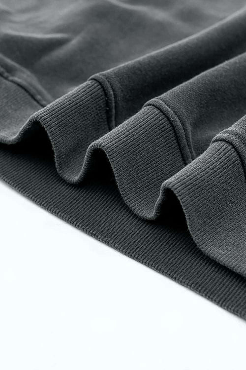 Heavyweight Washed Gradient Hoodie - Dark Gray