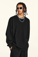 Heavyweight Drop-Shoulder Sweatshirt - Metallic Black
