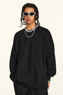 Heavyweight Drop-Shoulder Sweatshirt - Metallic Black