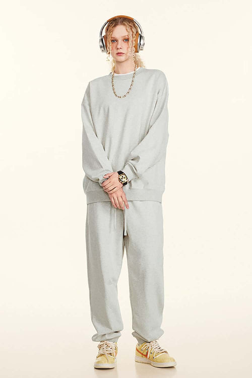 Heavyweight Drop-Shoulder Sweatshirt - Oat Gray