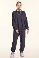 Heavyweight Drop-Shoulder Sweatshirt - Plum Purple
