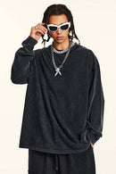 Washed Vintage Long-Sleeve Tee - Fried Snowflakes