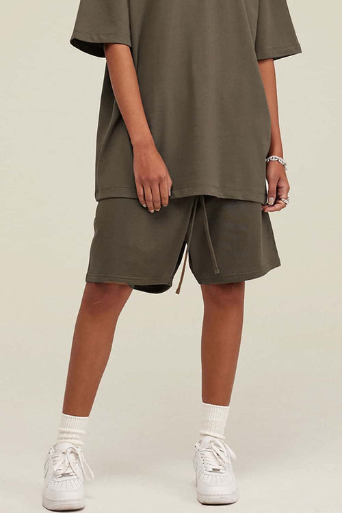 Heavyweight Relaxed Fit Shorts - Brown