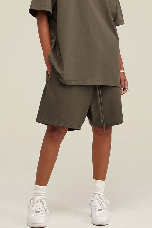 Heavyweight Relaxed Fit Shorts - Brown