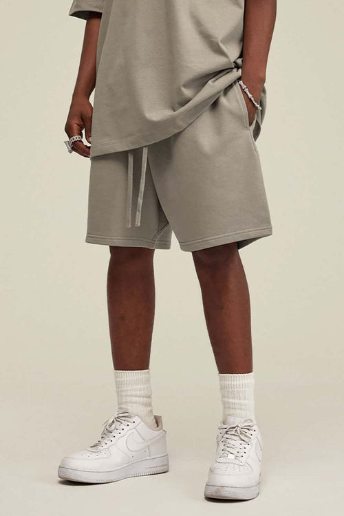 Heavyweight Relaxed Fit Shorts - Gray Camel