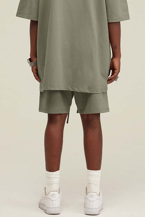 Heavyweight Relaxed Fit Shorts - Grayish Green