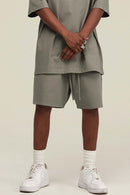 Heavyweight Relaxed Fit Shorts - Grayish Green