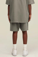 Heavyweight Relaxed Fit Shorts - Grayish Green