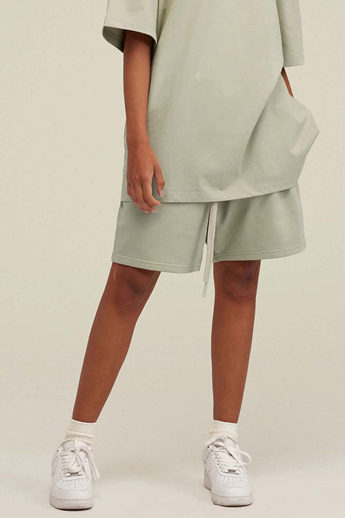 Heavyweight Relaxed Fit Shorts - Halo Green