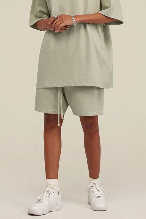 Heavyweight Relaxed Fit Shorts - Halo Green