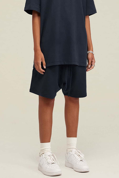 Heavyweight Relaxed Fit Shorts - Navy Blue
