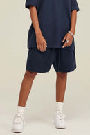 Heavyweight Relaxed Fit Shorts - Navy Blue