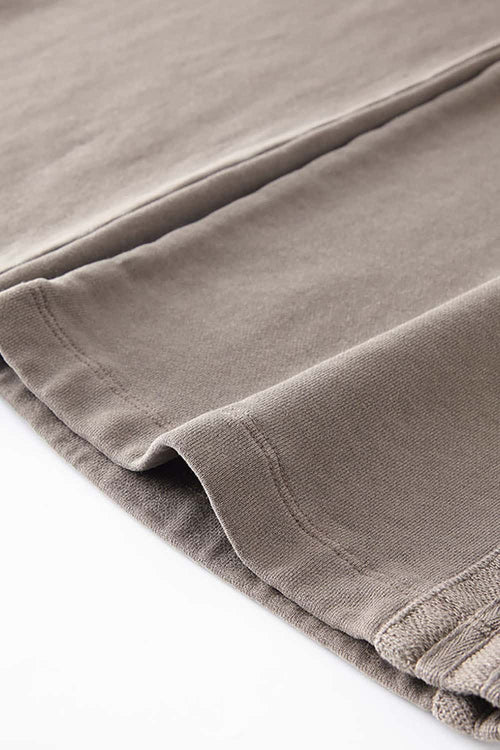 Ultra-Heavyweight Washed Straight-Leg Sweatpants - Coffee