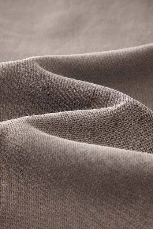 Ultra-Heavyweight Washed Straight-Leg Sweatpants - Coffee