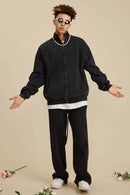 Ultra-Heavyweight Washed Straight-Leg Sweatpants - Fried Snowflakes