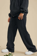 Ultra-Heavyweight Washed Straight-Leg Sweatpants - Fried Snowflakes
