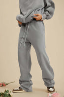 Ultra-Heavyweight Washed Straight-Leg Sweatpants - Medium Gray