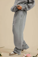 Ultra-Heavyweight Washed Straight-Leg Sweatpants - Medium Gray