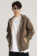 Heavyweight Fleece Full-Zip Hoodie - Camel