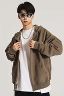 Heavyweight Fleece Full-Zip Hoodie - Camel