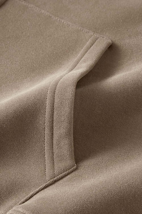 Heavyweight Fleece Full-Zip Hoodie - Camel