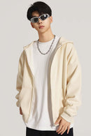Heavyweight Fleece Full-Zip Hoodie - Cream Apricot