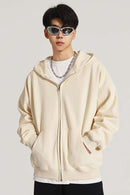 Heavyweight Fleece Full-Zip Hoodie - Cream Apricot