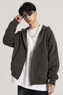 Heavyweight Fleece Full-Zip Hoodie - Dark Gray