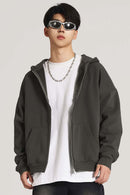 Heavyweight Fleece Full-Zip Hoodie - Dark Gray