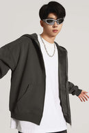 Heavyweight Fleece Full-Zip Hoodie - Dark Gray