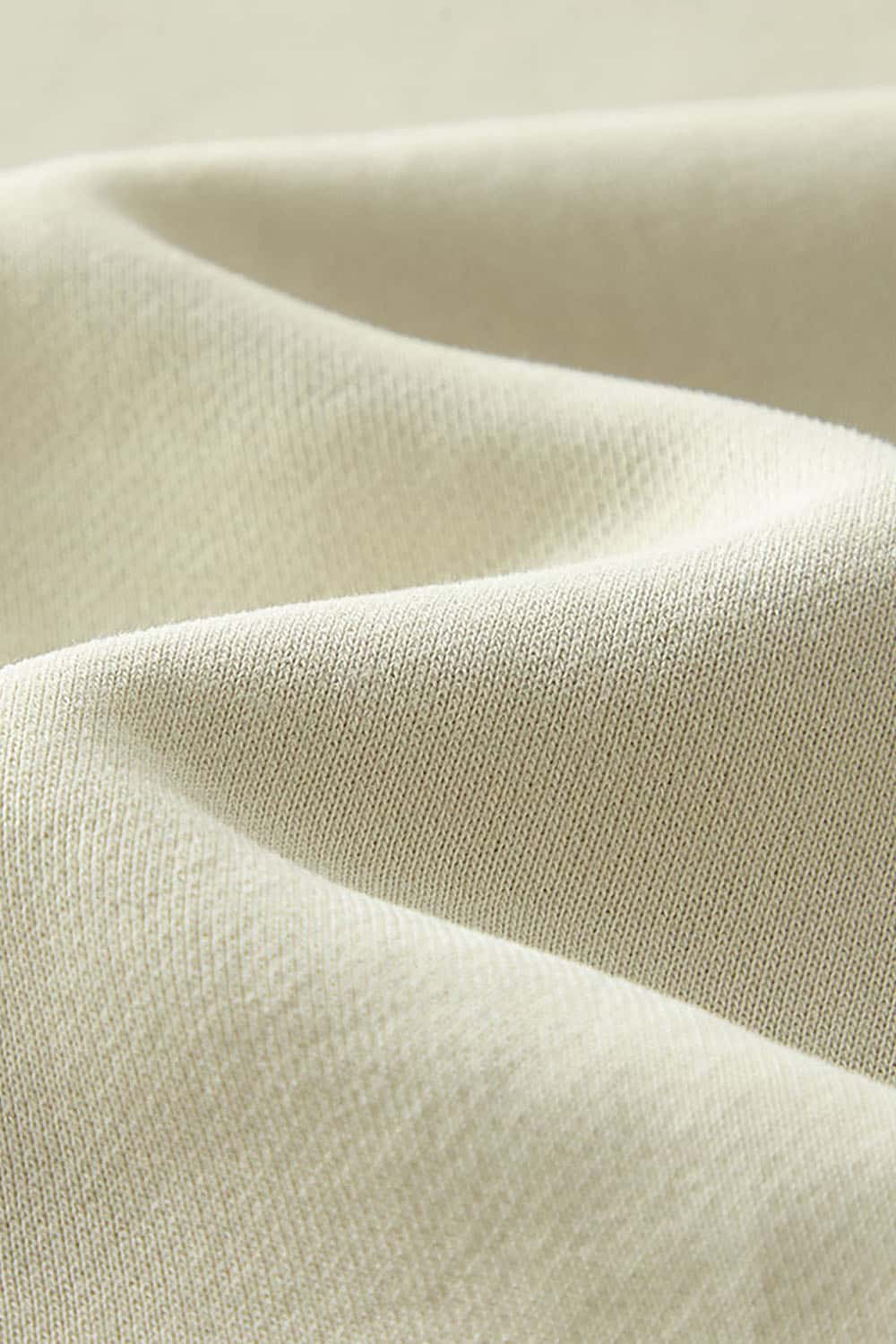 Washed Fleece-Lined Semi-High Neck Streetwear Sweatshirt