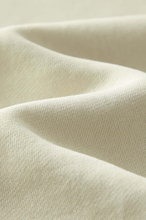 Washed Fleece Mock-Neck Sweatshirt - Gray Apricot