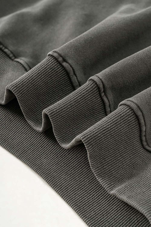 Men's Heavyweight Washed Pullover Hoodie - Dark Gray