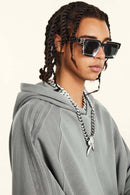 Men's Heavyweight Washed Pullover Hoodie - Medium Gray