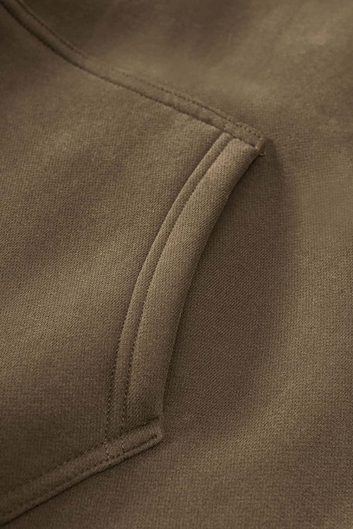 Vintage Relaxed Streetwear Hoodie - Brown