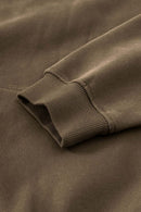 Vintage Relaxed Streetwear Hoodie - Brown