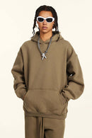Vintage Relaxed Streetwear Hoodie - Caramel