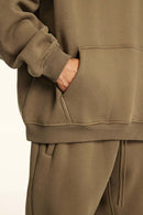 Vintage Relaxed Streetwear Hoodie - Caramel