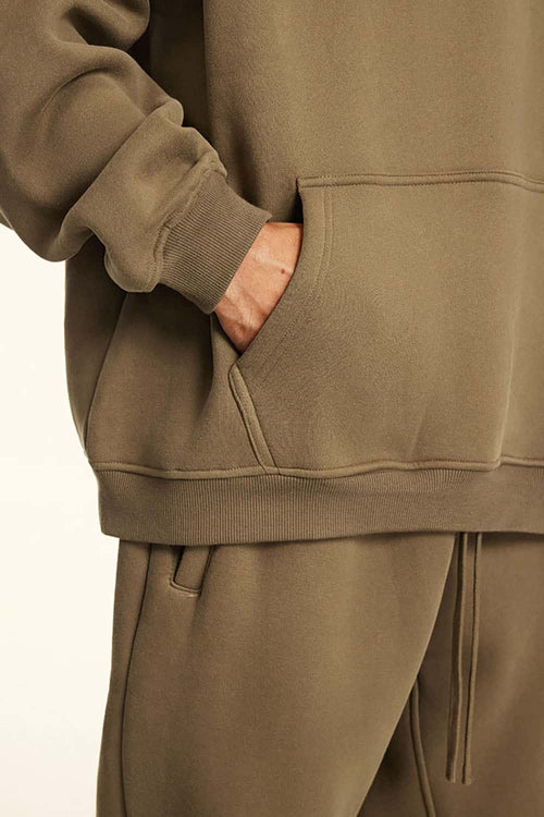 Vintage Relaxed Streetwear Hoodie - Caramel
