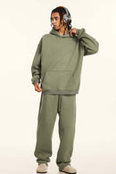 Vintage Relaxed Streetwear Hoodie - Gray Camel