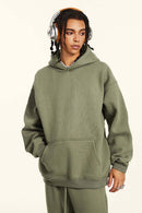 Vintage Relaxed Streetwear Hoodie - Gray Camel