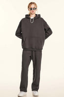 Vintage Relaxed Streetwear Hoodie - Plum Purple