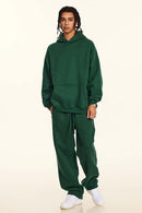 Vintage Relaxed Streetwear Hoodie - Rainforest Green
