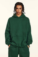 Vintage Relaxed Streetwear Hoodie - Rainforest Green